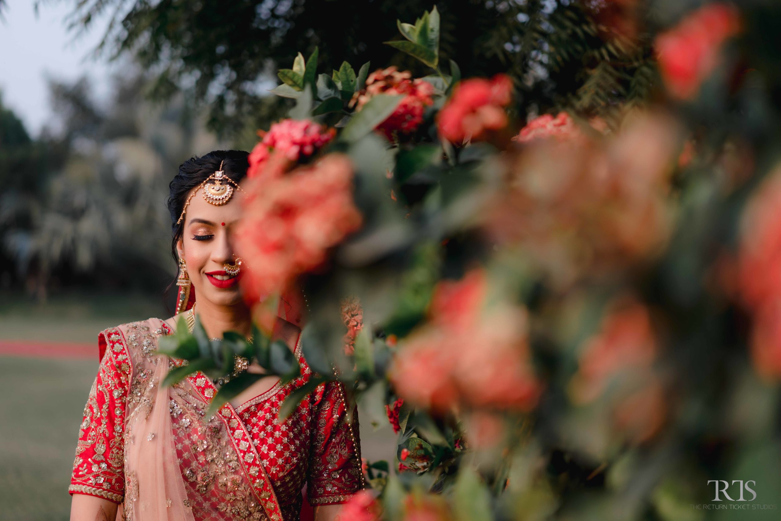 beautiful bridal portrai Beautiful candid photography of pre wedding and wedding by The Return Ticket Studios 